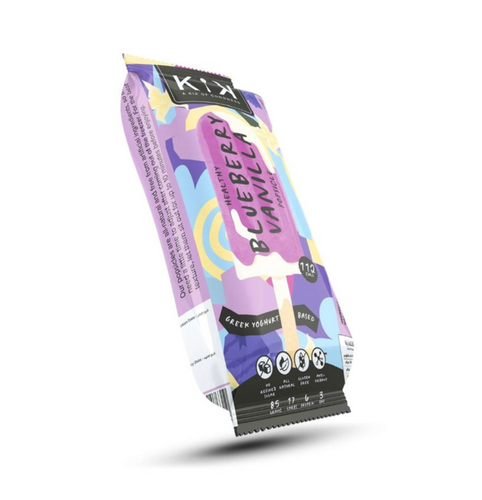 Blueberry Vanilla Greek Yoghurt Popsicle